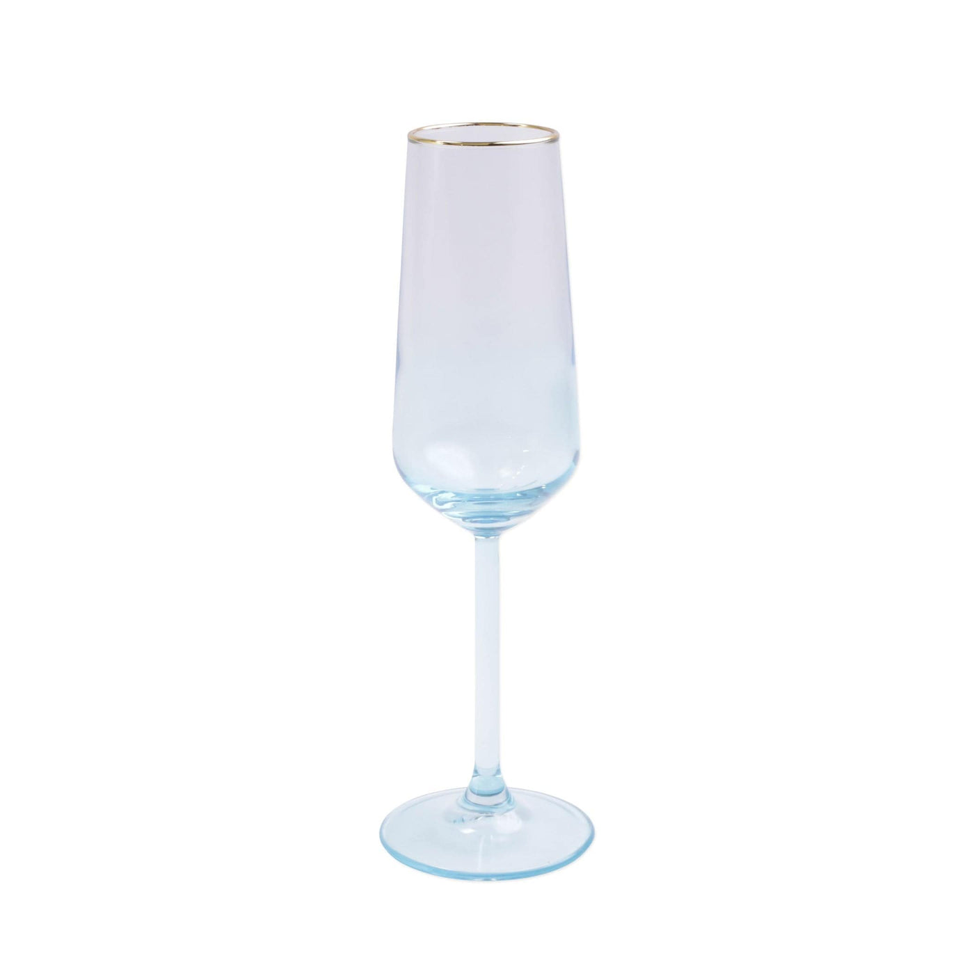 Rainbow Turquoise Champagne Flute by VIETRI