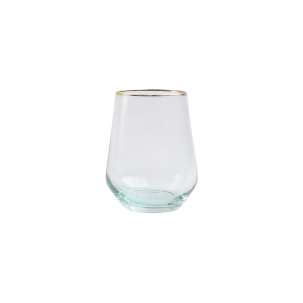 Rainbow Green Stemless Wine Glass by VIETRI