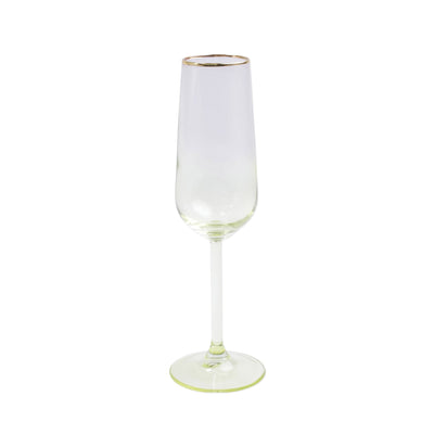 Rainbow Yellow Champagne Flute by VIETRI