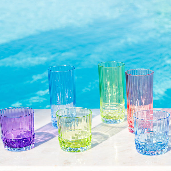 Deco Assorted Short Tumblers - Set of 4