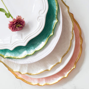 Baroque Glass Service Plate/Charger