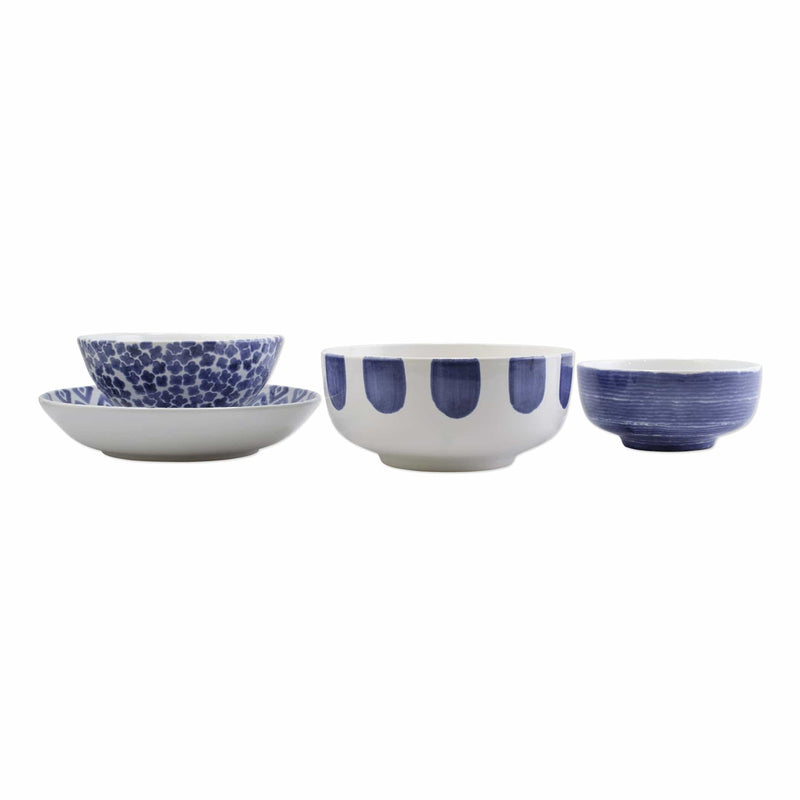 Santorini 4-Piece Serving Bowls Set by VIETRI