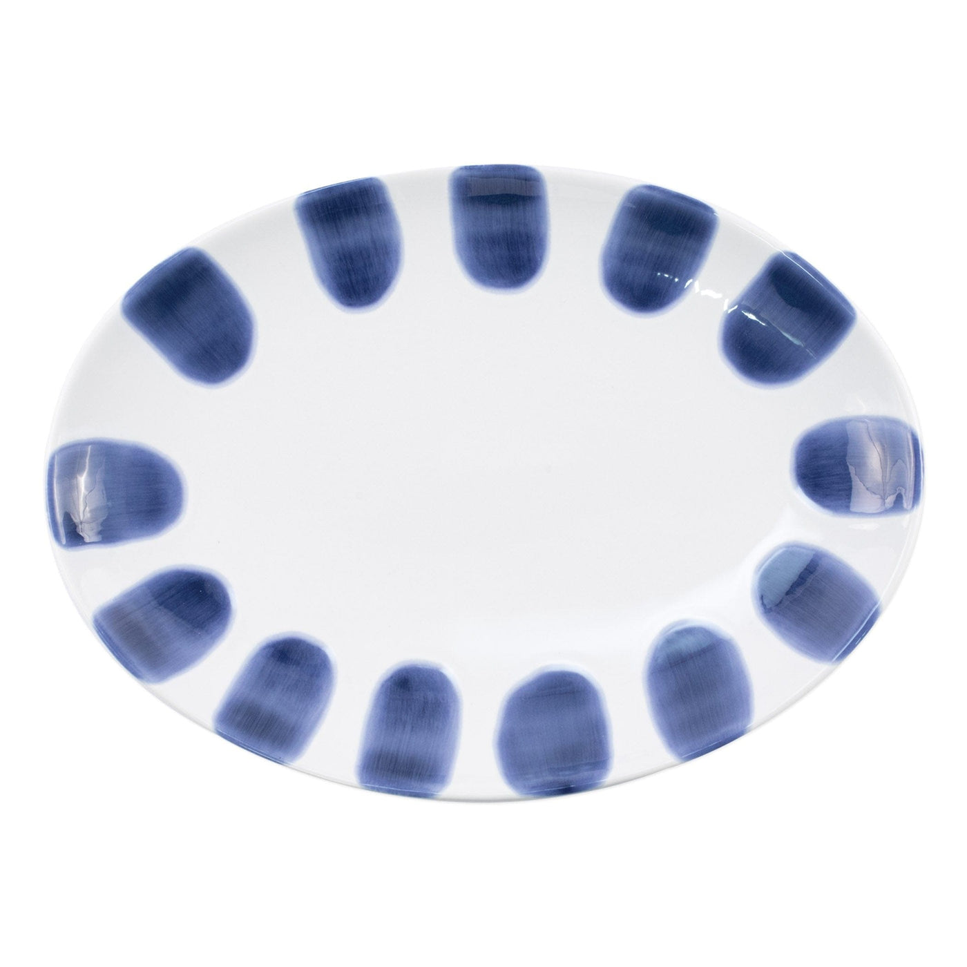 Santorini Dot Small Oval Platter by VIETRI