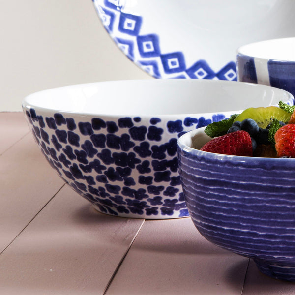 Santorini Flower Small Serving Bowl