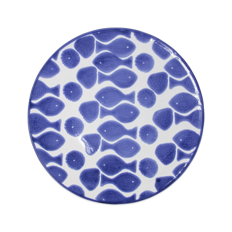 Santorini Fish Dinner Plate by VIETRI