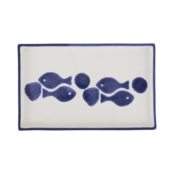 Santorini Fish Rectangular Tray