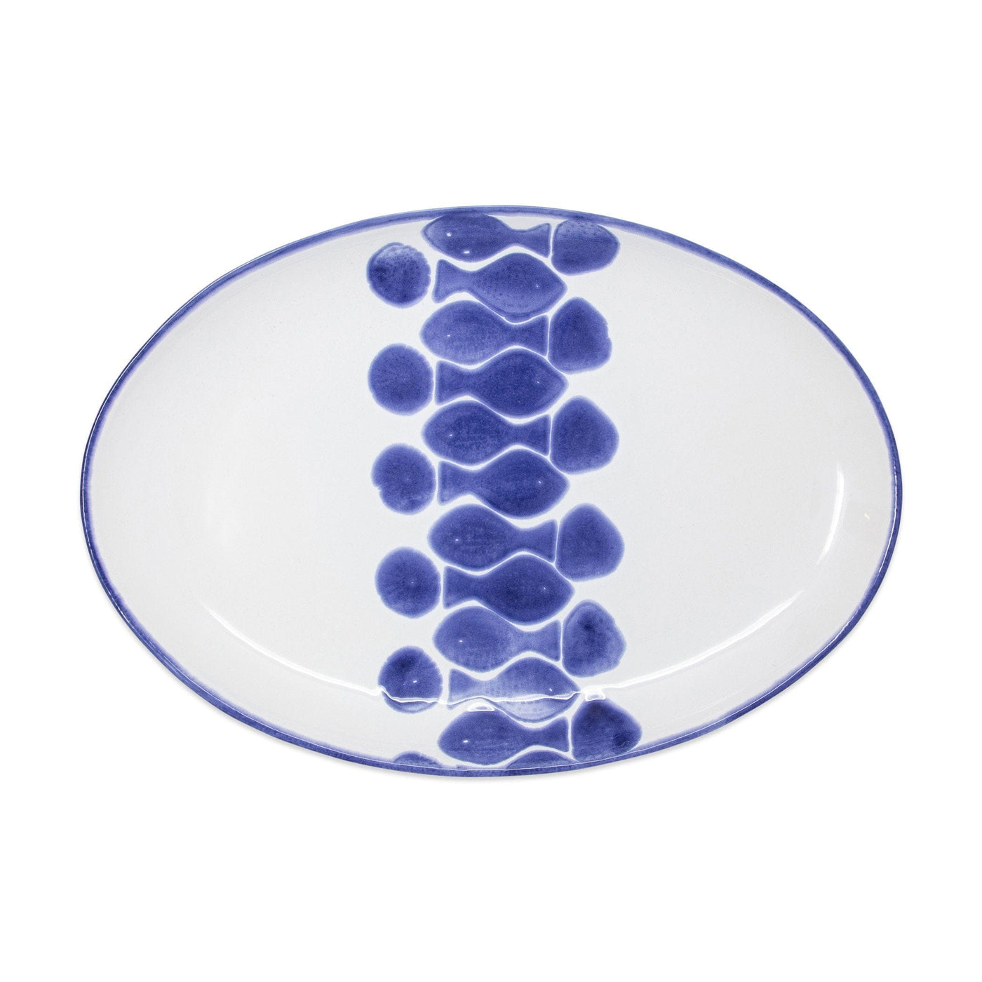 Santorini Fish Oval Platter by VIETRI