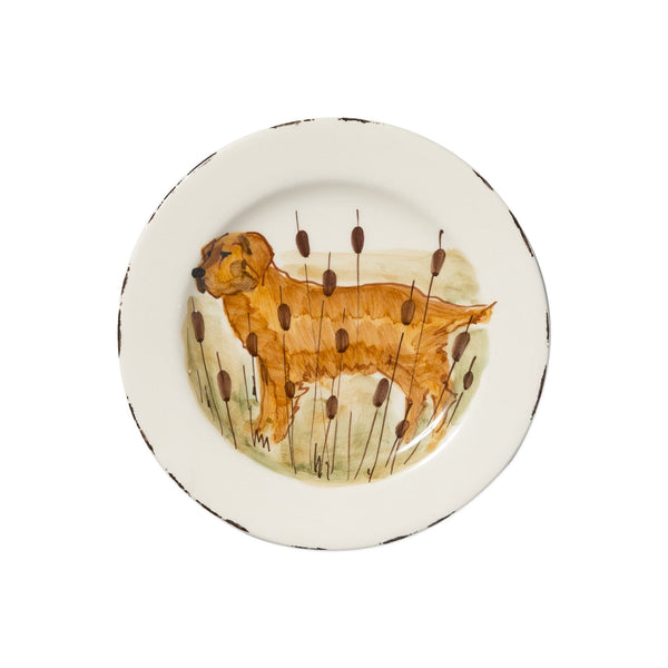 Wildlife Hunting Dog Salad Plate by VIETRI