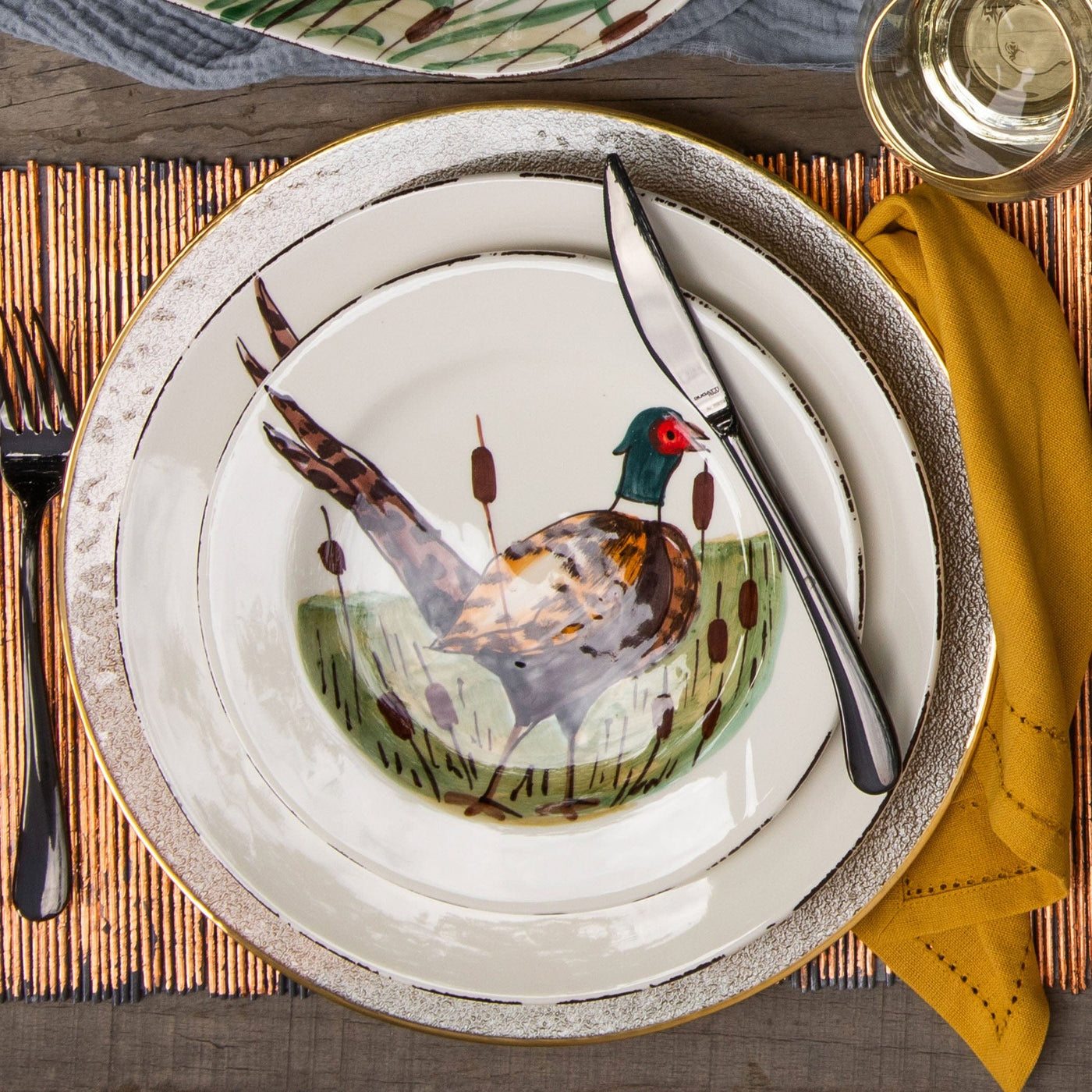 Wildlife Pheasant Salad Plate