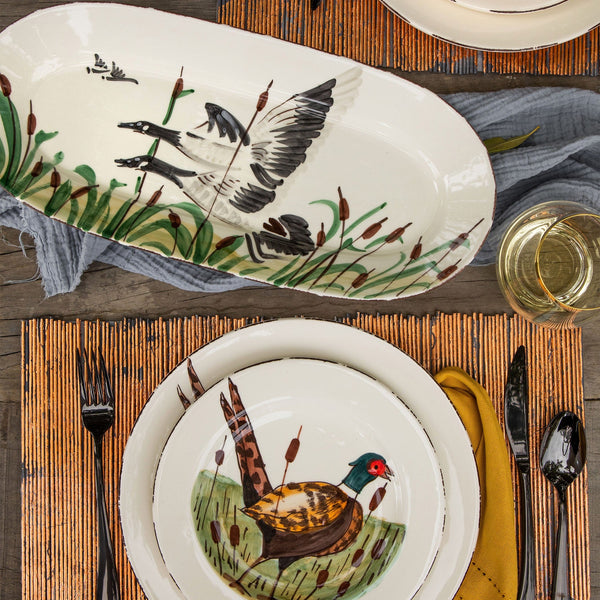 Wildlife Geese Small Oval Platter