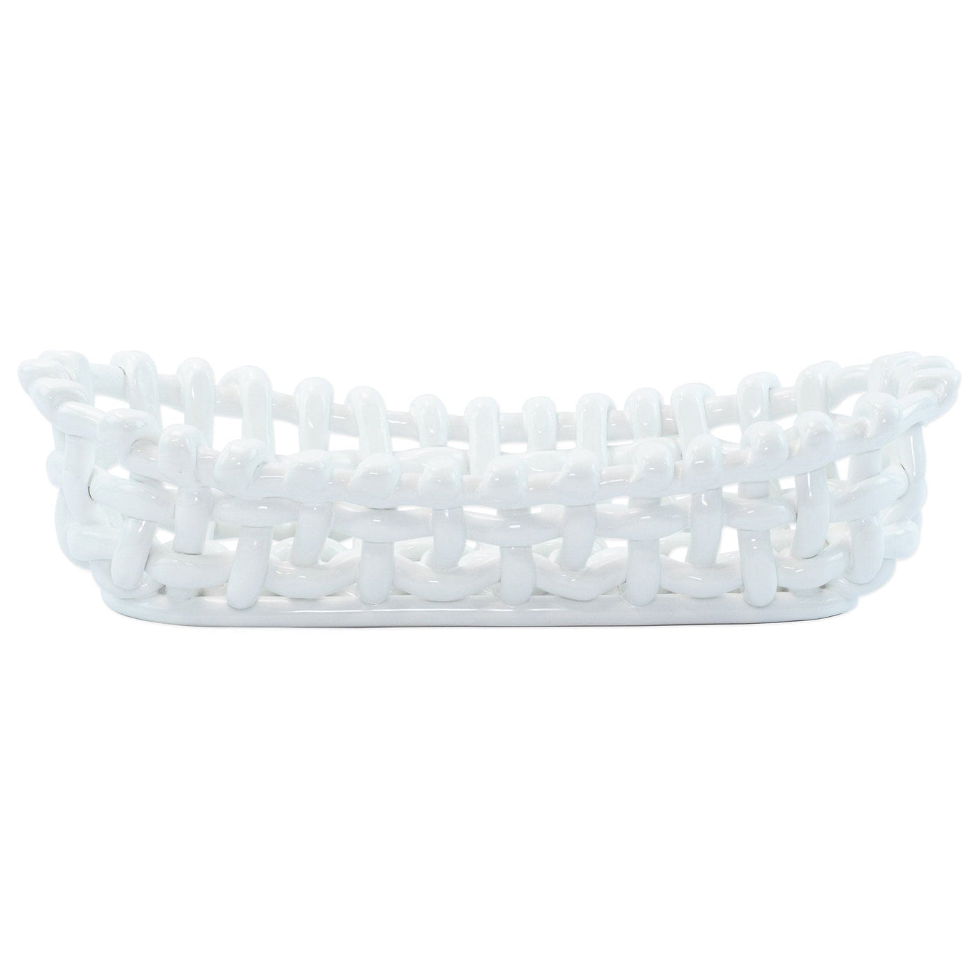 Woven Baskets White Bread Basket by VIETRI