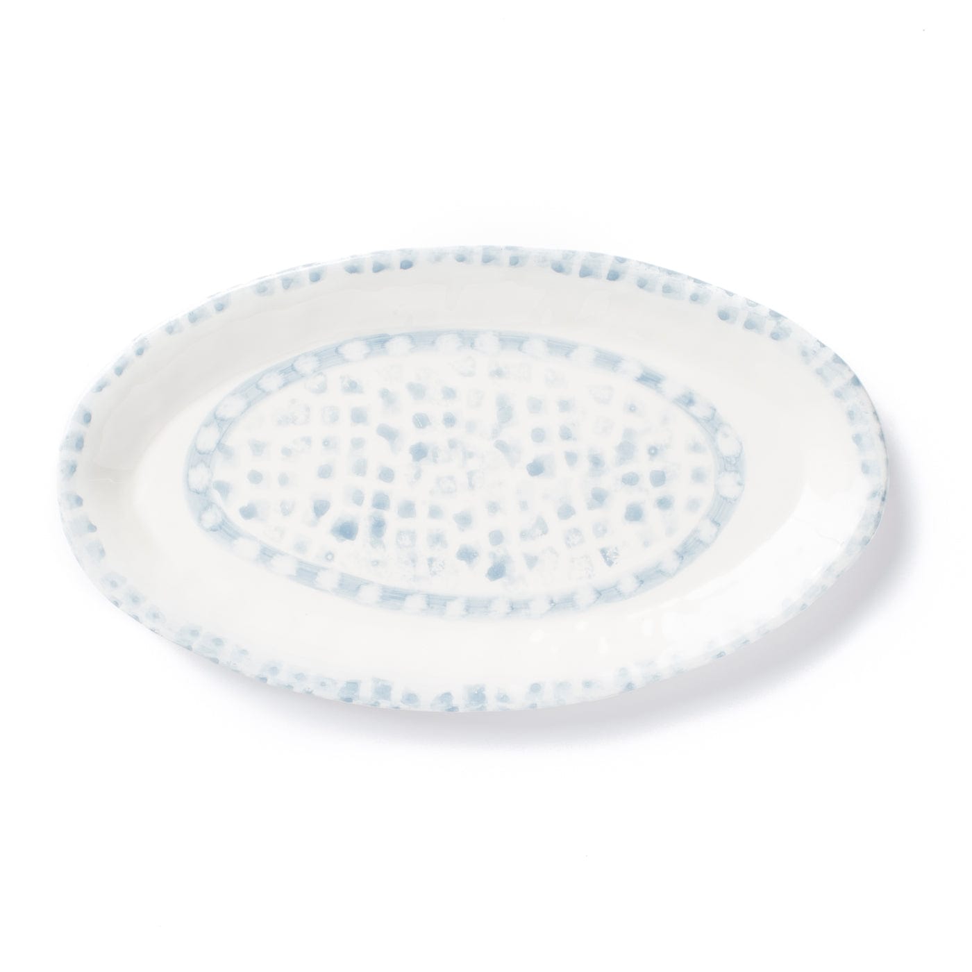 Mosaico Blu Small Oval Platter